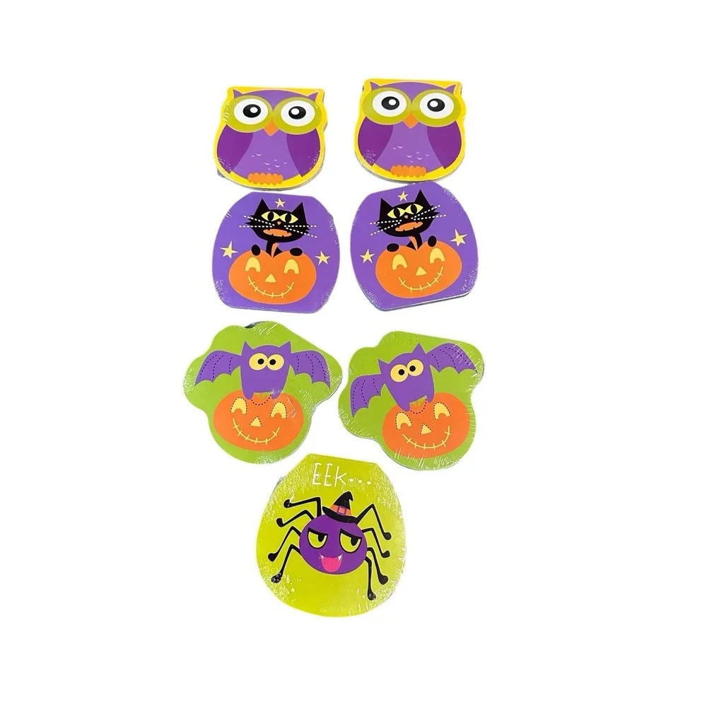 halloween mini notepads‎ party bag gifts novelty 60 sheets SET OF 7